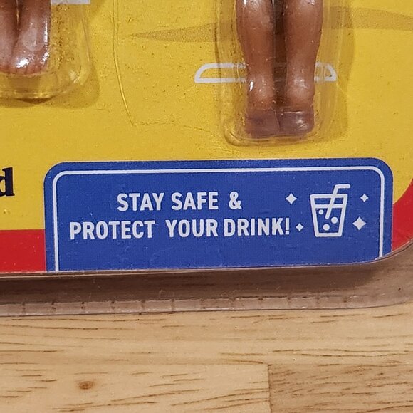 NPW Drinking Buddies Drink Markers, Wine Glass Charms for Parties Pack of 6 New - Picture 13 of 15